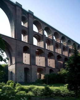 Göltzschtal bridge, built from 1846 to 1851, railway bridge. View from SE