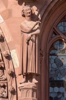 Basel, Cathedral (Basel Minster), west façade, Seducer (Prince of the World), c. 1280/1285