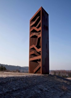 So-called Rusty Nail, built in 2008 by S. Gabriel and S. Giers, 30 metres high