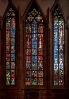 Strasbourg Cathedral, Cathédrale Notre-Dame de Strasbourg, window of St Catherine's Chapel
