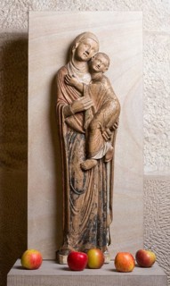 Relief of the Virgin Mary, (Hermann Joseph von Steinfeld, legend), St., Saint, Saint