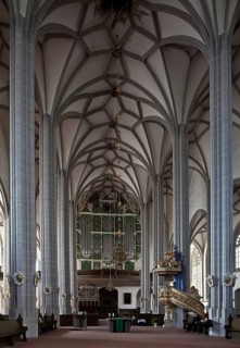 St Peter's Church, interior facing west, St, Sankt, Saint