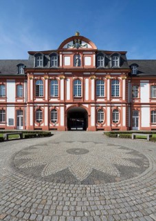 Prelature courtyard, view of the prelature west