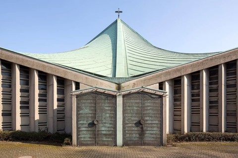 Church built in 1968 by Josef Lehmbrock, west side