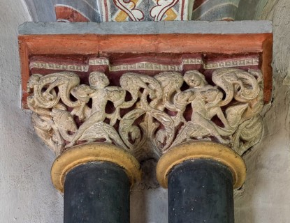 Brauweiler near Pulheim, St Nicholas Abbey Church, choir, double capital