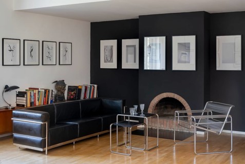 Former Steinert House, built in 1929 by Hans Poelzig, living room