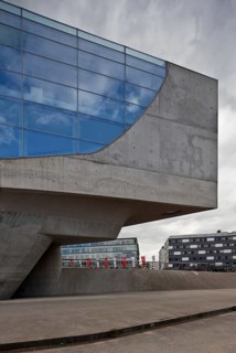 Wolfsburg Science Museum PHAENO Westspitze from the north 2001-05 by Zaha Hadid