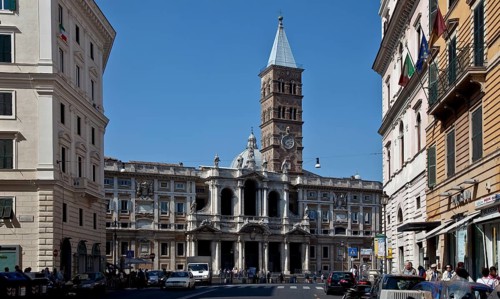 Viewed from the south-east from Via Merulana, architect Giuliano da Sangallo and Ferdinando Fugo,