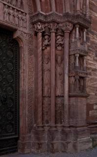 Galluspforte around 1185, right jamb, St., Sankt, Saint