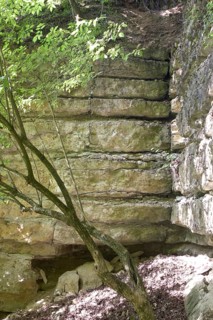 Medieval Kapfelberg quarry, Teugn, stones were quarried here in the Middle Ages for building the