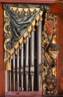 Creutzburg organ from 1735, St., Sankt, Saint