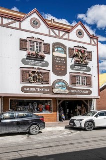 History of Tierra del Fuego Museum, cinema. Gallery in the centre of Ushuaia, Argentina, South
