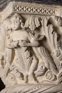 Brauweiler near Pulheim, abbey church of St Nicholas, Benedictine chapel, 11th-12th century capital
