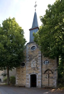 Quarry stone chapel on the foundations of a chapel from 1718, built by Abbot Ludwig von Sickingen,