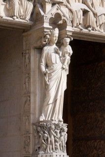 Northern west portal, depiction of the Virgin Mary, St., Saint, Saint