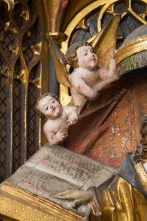 Altar of the Virgin Mary (rosary altar) from the Heilig-Geist-Hospital, Lübeck or Hildesheim around