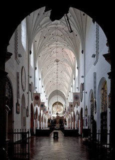 Monastery church inside facing east, St., Sankt, Saint