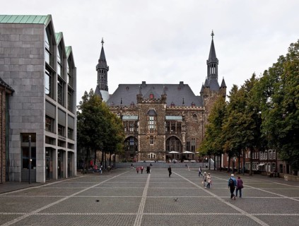 Aachen Town Hall View from the south first completed around 1350 several conversions in Baroque and