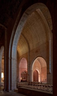 Cistercian monastery founded in 1146, church, interior, cross view from north-west to south-east,