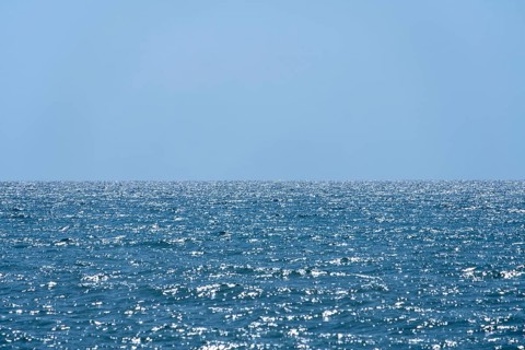 English Channel near Dover, horizon