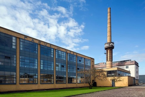 Built 1911-1915 by Walter Gropius and Adolf Meyer, main building, former boiler house and timber