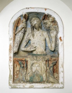 Hereditary Christ, stone relief in the vestibule ca. 1480, St., Sankt, Saint