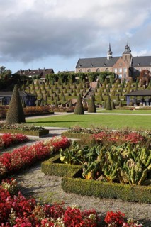 Terraced garden, view of the terraces and the monastery from the south-west