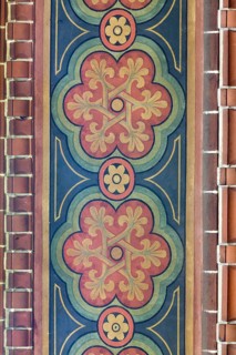 Berlin Prenzlauer Berg, Immanuelkirche, wall painting on a pillar