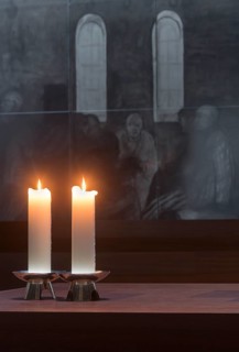Berlin, Protestant Community Centre Plötzensee, Dance of Death by Alfred Hrdlicka