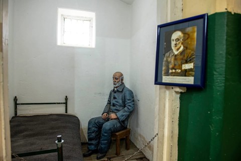 Wing with prisoners' cells in the former Presidio prison, Presidio Museum, Ushuaia, Argentina,