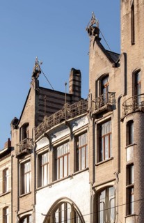 Antwerp, Art Nouveau houses, Maison du Peuple - Help U Zelve cooperative, built in 1901 by Émile