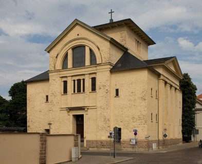 Castle church of St. Maria, built in 1830 by Christian Gottfried Heinrich Bandhauer, St., Sankt,