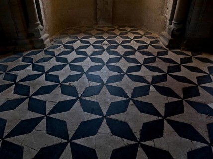 Floor from 1861 in the lower main apse, St., Sankt, Saint