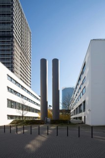 Schürmann-Bau, headquarters of the broadcaster Deutsche Welle, behind it the former parliamentary