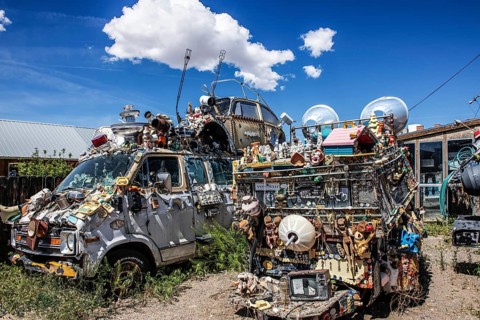 Scrap and curio dealer in Goldfield, Nevada, USA, North America
