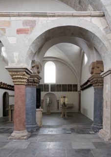 West gallery, view to the west into the treasury, St., Sankt, Saint