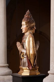 North gallery, double-faced figure of a saint, Bishop, St., Saint, Saint