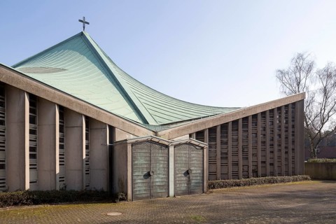 Church built in 1968 by Josef Lehmbrock, west side