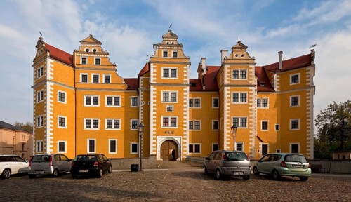 Annaburg, residence and hunting lodge, later widow's seat 1572-78 by Christoph Tendler Three-winged