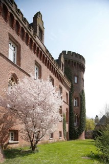 Moyland, castle park in spring