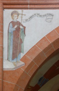 Nave arcades, paintings of the 12 apostles Church of St., Church of St., St., St., Saint