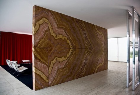 Barcelona Pavilion Pavilion of the 1929 World Exhibition, reconstruction 1983-1986, interior