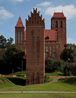 General view from the north with Danskerturm (abort tower)