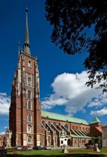Construction began in 1241, towers and nave from the south-west, St., Sankt, Saint
