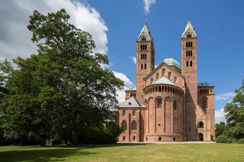 Speyer, Cathedral Church of St Mary and St Stephen, Speyer Cathedral, Imperial Cathedral, view from