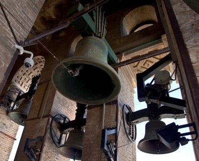 Seville, Cathedral. Bell tower GIRALDA carillon detail Seville, St., Saint, Saint