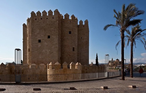 Cordoba, Calahorra Tower. Museum of the Three Cultures View from south-east back right Cathedral