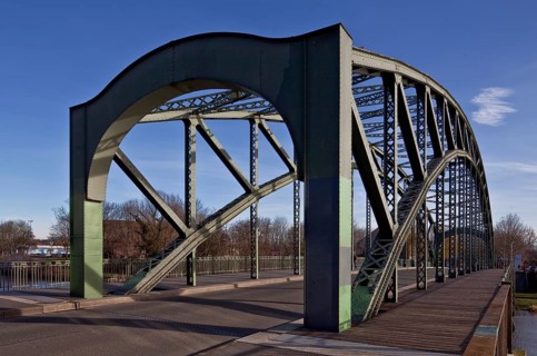Halle an der Saale, Genzmer Bridge, built in 1903-04 under city architect Genzmer, length 62 metres