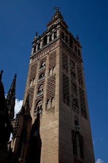 Seville, Cathedral. The Giralda bell tower, St, Saint, Saint