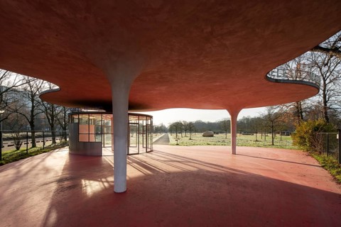 Antwerp, Middelheim Museum of Modern Sculpture, Middelheim Open Air Sculpture Museum, building at